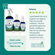 16oz + 2/2oz Mosquito & Tick Repellent Spray, All-Natural Ingredients, Lemon Vanilla For Home and On The Go
