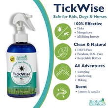 Mosquito & Tick Repellent Spray, All-Natural Ingredients, Lemon Vanilla Scent (8oz, 2oz 2 pack) For Home and On The Go