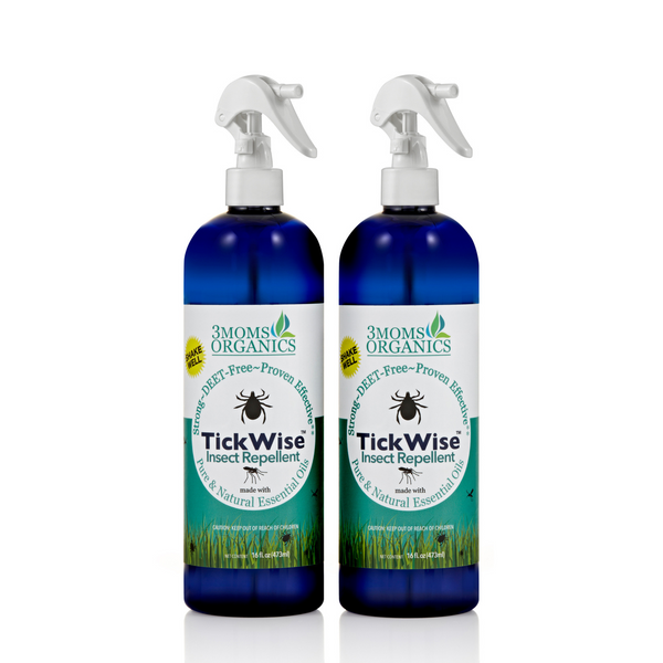 16oz Double, Mosquito & Tick Repellent Spray, All-Natural Ingredients, Lemon Vanilla Scent   (2 - 16oz)
