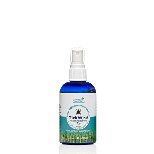 Mosquito & Tick Repellent Spray, All-Natural Ingredients, Lemon Vanilla Scent (4oz)