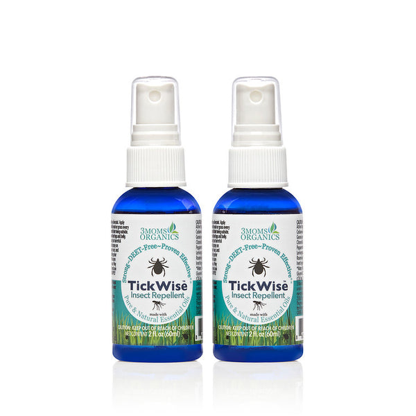 Mosquito & Tick Repellent Spray, All-Natural Ingredients, Lemon Vanilla Scent (2oz - Travel Size)